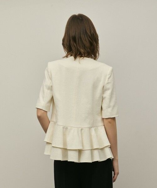 GRACE CONTINENTAL / グレースコンチネンタル ノーカラージャケット | ペプラムツイードジャケット | 詳細8