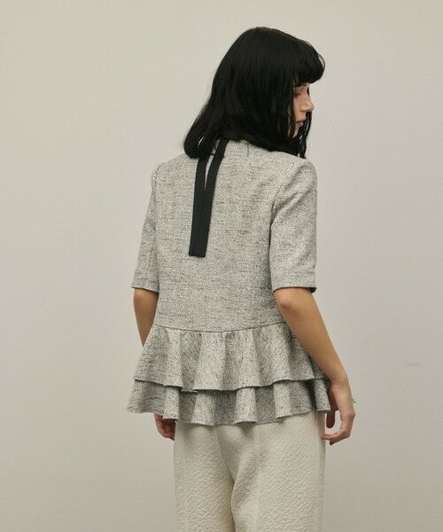 GRACE CONTINENTAL / グレースコンチネンタル ノーカラージャケット | ペプラムツイードジャケット | 詳細17