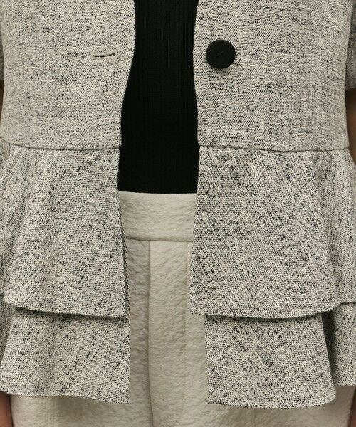 GRACE CONTINENTAL / グレースコンチネンタル ノーカラージャケット | ペプラムツイードジャケット | 詳細19