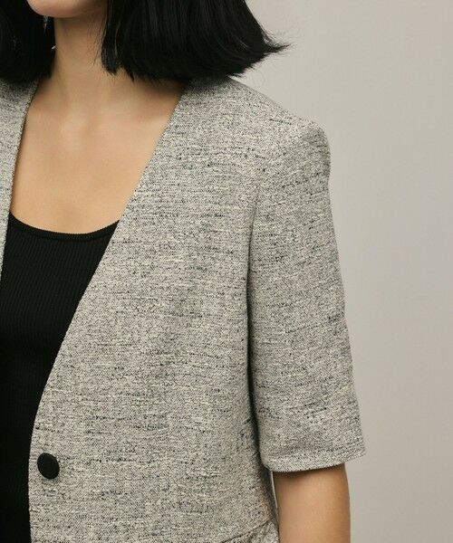 GRACE CONTINENTAL / グレースコンチネンタル ノーカラージャケット | ペプラムツイードジャケット | 詳細20