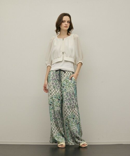 GRACE CONTINENTAL / グレースコンチネンタル その他パンツ | プリントイージーパンツ | 詳細12