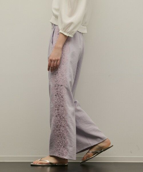 GRACE CONTINENTAL / グレースコンチネンタル その他パンツ | サイドレースパンツ | 詳細1