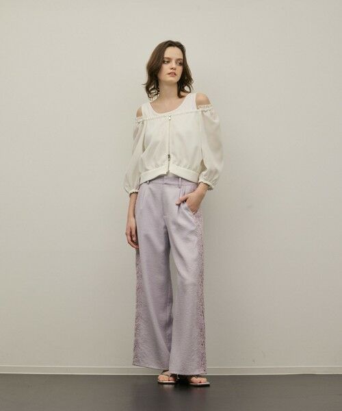 GRACE CONTINENTAL / グレースコンチネンタル その他パンツ | サイドレースパンツ | 詳細2