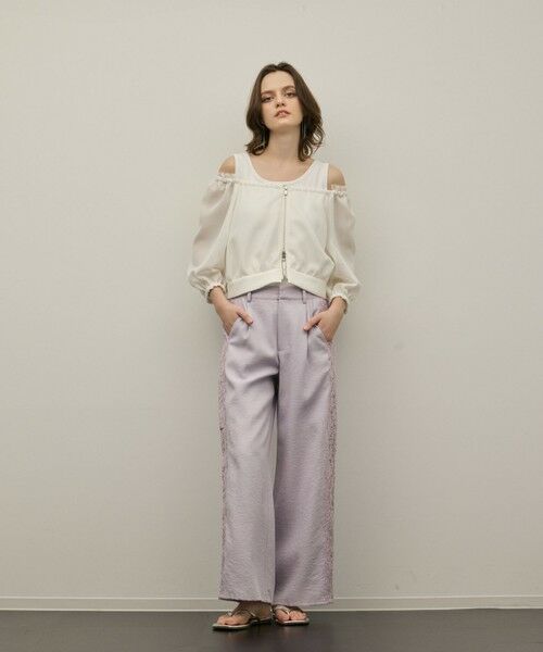 GRACE CONTINENTAL / グレースコンチネンタル その他パンツ | サイドレースパンツ | 詳細3