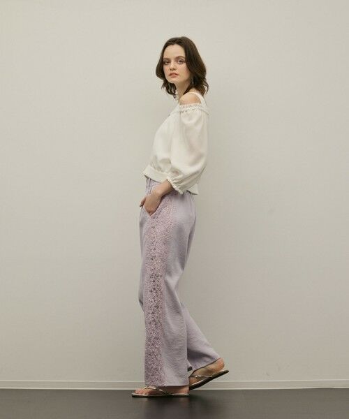 GRACE CONTINENTAL / グレースコンチネンタル その他パンツ | サイドレースパンツ | 詳細4