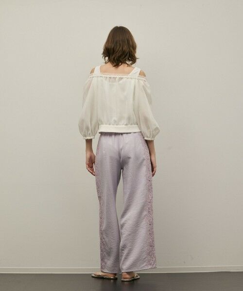 GRACE CONTINENTAL / グレースコンチネンタル その他パンツ | サイドレースパンツ | 詳細5