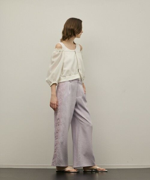 GRACE CONTINENTAL / グレースコンチネンタル その他パンツ | サイドレースパンツ | 詳細6