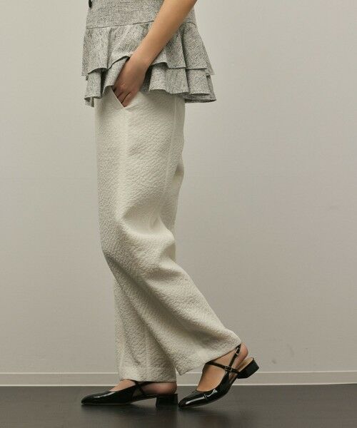 GRACE CONTINENTAL / グレースコンチネンタル その他パンツ | オーガンジージャガードパンツ | 詳細6