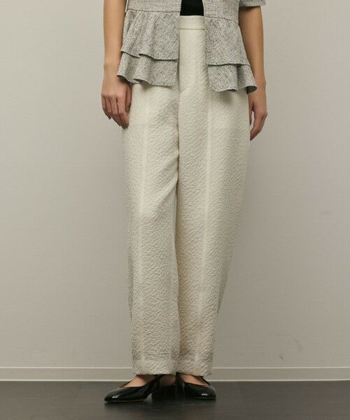 GRACE CONTINENTAL / グレースコンチネンタル その他パンツ | オーガンジージャガードパンツ（キナリ）