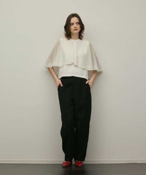 GRACE CONTINENTAL / グレースコンチネンタル その他パンツ | オーガンジージャガードパンツ | 詳細13