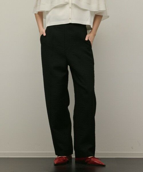 GRACE CONTINENTAL / グレースコンチネンタル その他パンツ | オーガンジージャガードパンツ（ブラック）