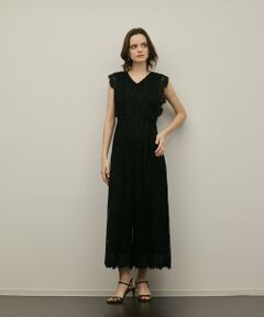 GRACE CONTINENTAL / グレースコンチネンタル サロペット・オールインワン | 【スタイリスト木津明子さんインスタライブ紹介】コードレースサロペット