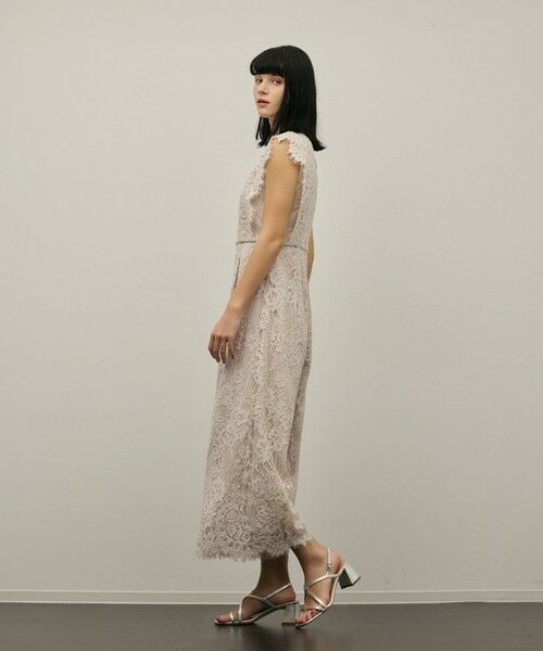 GRACE CONTINENTAL / グレースコンチネンタル サロペット・オールインワン | 【スタイリスト木津明子さんインスタライブ紹介】コードレースサロペット | 詳細1