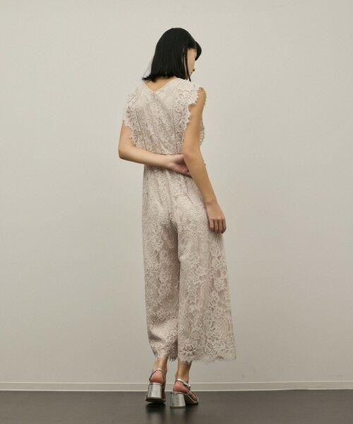 GRACE CONTINENTAL / グレースコンチネンタル サロペット・オールインワン | 【スタイリスト木津明子さんインスタライブ紹介】コードレースサロペット | 詳細3