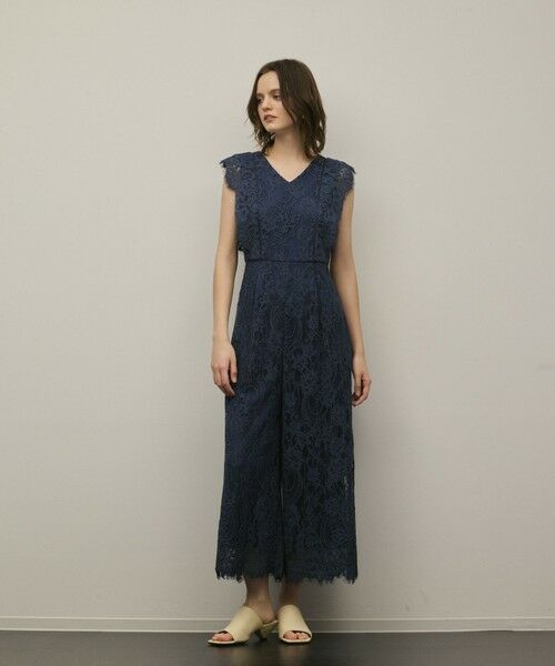 GRACE CONTINENTAL / グレースコンチネンタル サロペット・オールインワン | 【スタイリスト木津明子さんインスタライブ紹介】コードレースサロペット | 詳細10