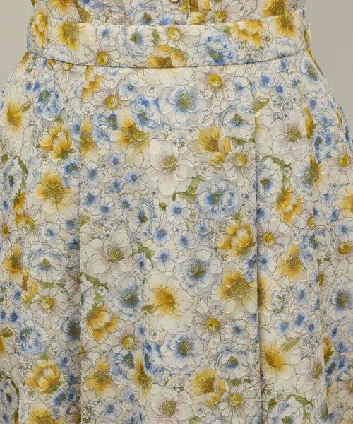 GRACE CONTINENTAL / グレースコンチネンタル ミニ・ひざ丈スカート | シアーフラワープリントジャガードフレアスカート | 詳細9