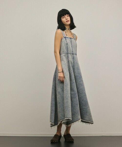 GRACE CONTINENTAL / グレースコンチネンタル ドレス | ハンカチーフヘムデニムワンピース | 詳細6