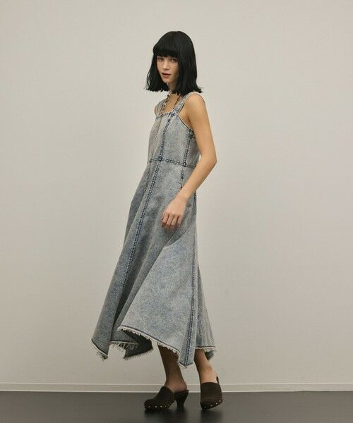 GRACE CONTINENTAL / グレースコンチネンタル ドレス | ハンカチーフヘムデニムワンピース | 詳細7