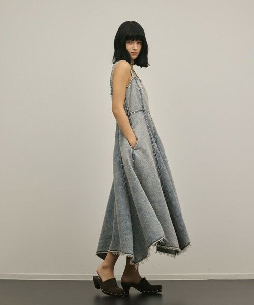 GRACE CONTINENTAL / グレースコンチネンタル ドレス | ハンカチーフヘムデニムワンピース | 詳細8