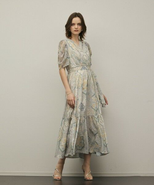 GRACE CONTINENTAL / グレースコンチネンタル ロング・マキシ丈ワンピース | パッチワークプリントワンピース | 詳細3