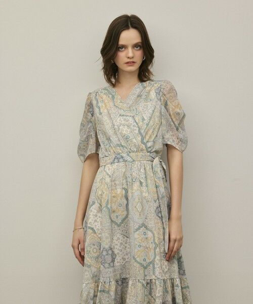 GRACE CONTINENTAL / グレースコンチネンタル ロング・マキシ丈ワンピース | パッチワークプリントワンピース | 詳細5