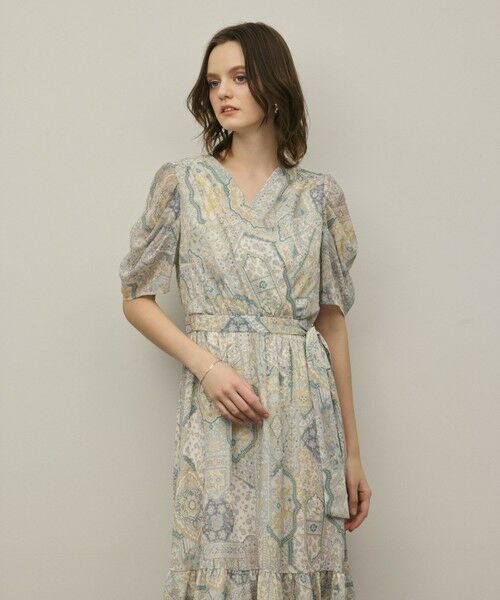 GRACE CONTINENTAL / グレースコンチネンタル ロング・マキシ丈ワンピース | パッチワークプリントワンピース | 詳細6