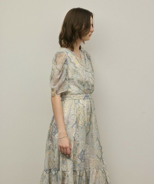 GRACE CONTINENTAL / グレースコンチネンタル ロング・マキシ丈ワンピース | パッチワークプリントワンピース | 詳細9