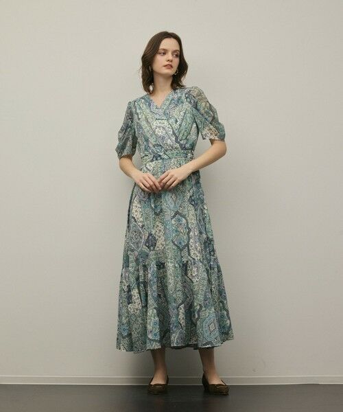 GRACE CONTINENTAL / グレースコンチネンタル ロング・マキシ丈ワンピース | パッチワークプリントワンピース | 詳細15