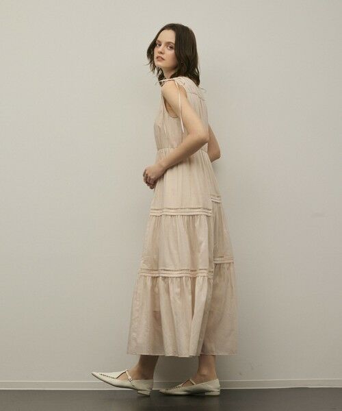 GRACE CONTINENTAL / グレースコンチネンタル ロング・マキシ丈ワンピース | コットンシルクティアードワンピース | 詳細3