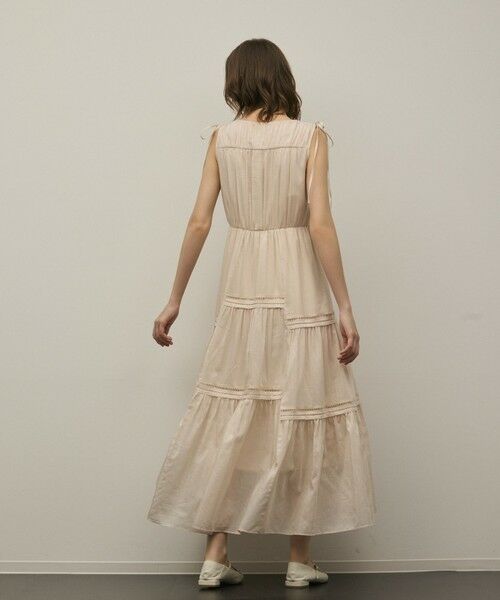 GRACE CONTINENTAL / グレースコンチネンタル ロング・マキシ丈ワンピース | コットンシルクティアードワンピース | 詳細4