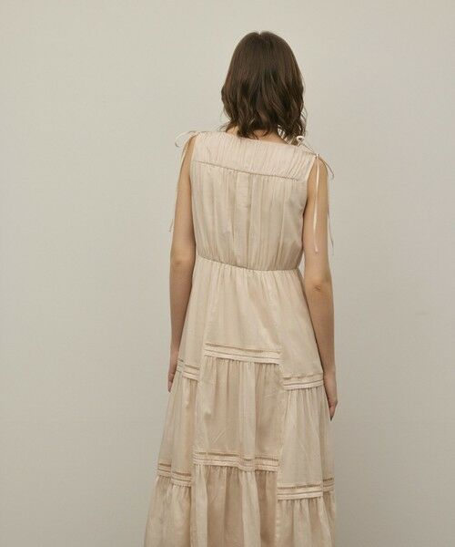 GRACE CONTINENTAL / グレースコンチネンタル ロング・マキシ丈ワンピース | コットンシルクティアードワンピース | 詳細7