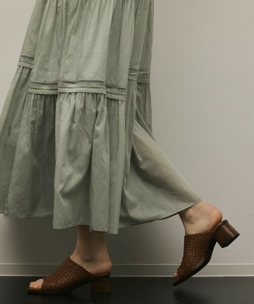 GRACE CONTINENTAL / グレースコンチネンタル ロング・マキシ丈ワンピース | コットンシルクティアードワンピース | 詳細22