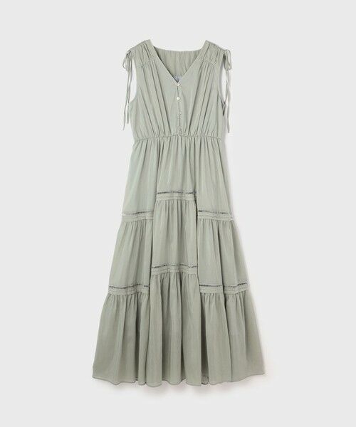 GRACE CONTINENTAL / グレースコンチネンタル ロング・マキシ丈ワンピース | コットンシルクティアードワンピース | 詳細24