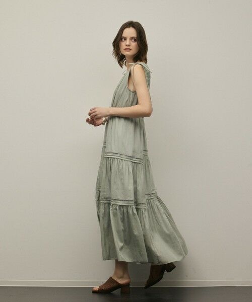 GRACE CONTINENTAL / グレースコンチネンタル ロング・マキシ丈ワンピース | コットンシルクティアードワンピース | 詳細10
