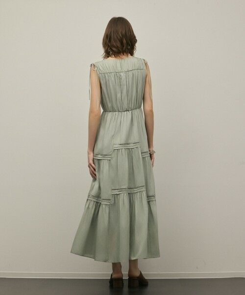 GRACE CONTINENTAL / グレースコンチネンタル ロング・マキシ丈ワンピース | コットンシルクティアードワンピース | 詳細11