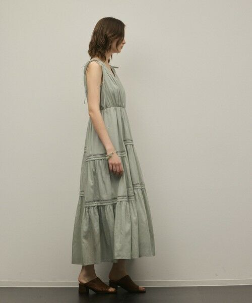 GRACE CONTINENTAL / グレースコンチネンタル ロング・マキシ丈ワンピース | コットンシルクティアードワンピース | 詳細12