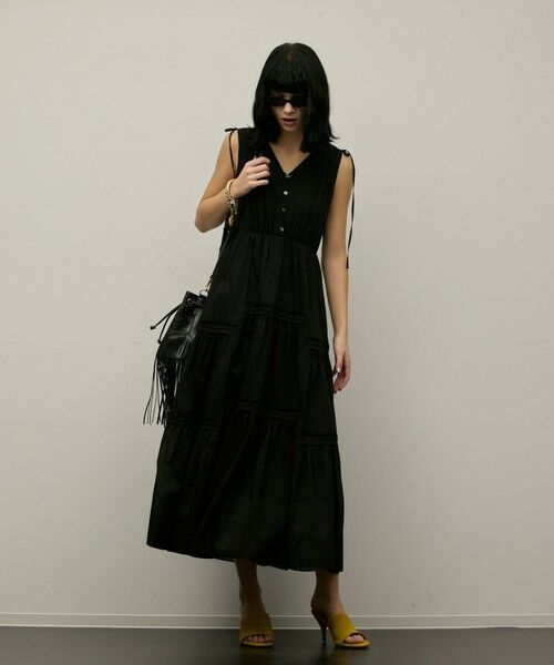 GRACE CONTINENTAL / グレースコンチネンタル ロング・マキシ丈ワンピース | コットンシルクティアードワンピース | 詳細26