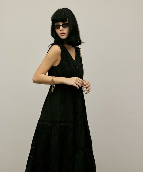 GRACE CONTINENTAL / グレースコンチネンタル ロング・マキシ丈ワンピース | コットンシルクティアードワンピース | 詳細29