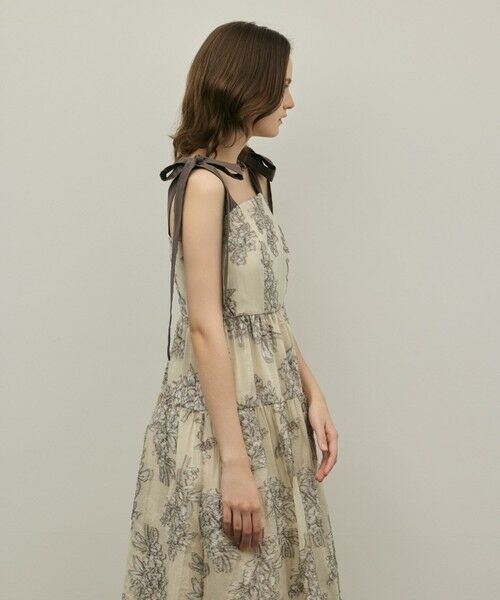 GRACE CONTINENTAL / グレースコンチネンタル ロング・マキシ丈ワンピース | シアージャガードティアードワンピース | 詳細9