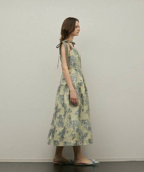 GRACE CONTINENTAL / グレースコンチネンタル ロング・マキシ丈ワンピース | シアージャガードティアードワンピース | 詳細16