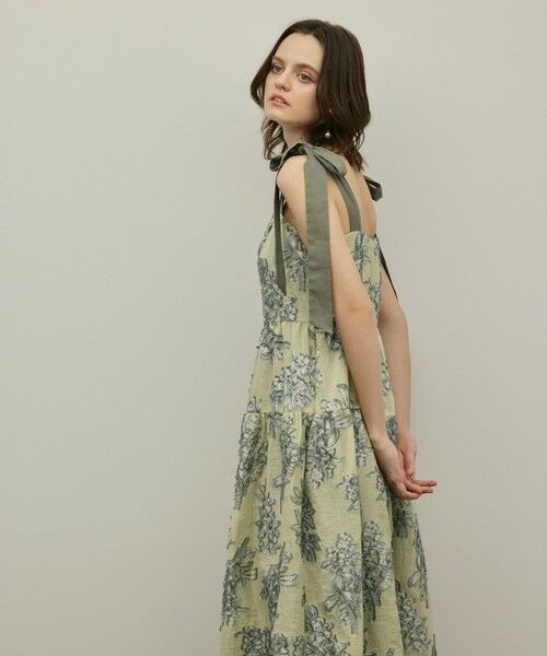 GRACE CONTINENTAL / グレースコンチネンタル ロング・マキシ丈ワンピース | シアージャガードティアードワンピース | 詳細18