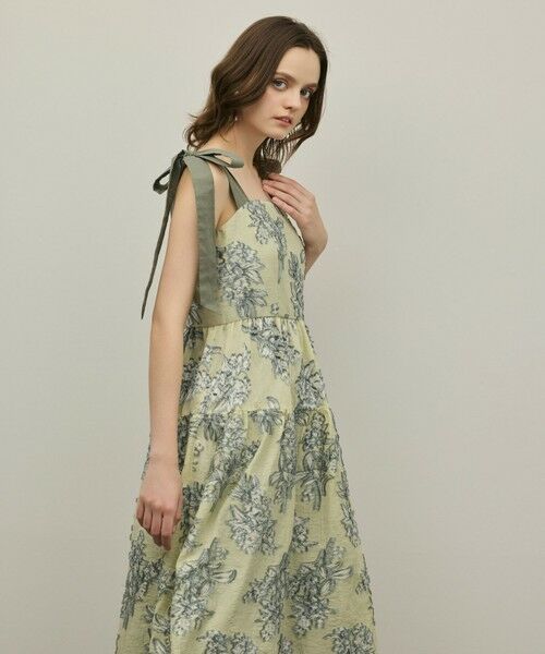 GRACE CONTINENTAL / グレースコンチネンタル ロング・マキシ丈ワンピース | シアージャガードティアードワンピース | 詳細20