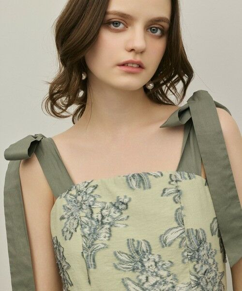 GRACE CONTINENTAL / グレースコンチネンタル ロング・マキシ丈ワンピース | シアージャガードティアードワンピース | 詳細21