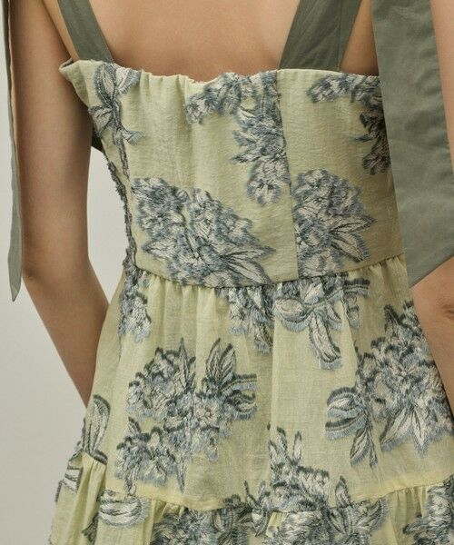 GRACE CONTINENTAL / グレースコンチネンタル ロング・マキシ丈ワンピース | シアージャガードティアードワンピース | 詳細24