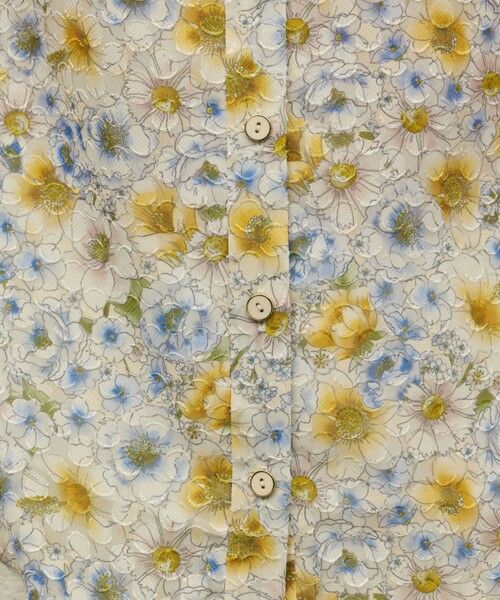 GRACE CONTINENTAL / グレースコンチネンタル シャツ・ブラウス | シアーフラワープリントジャガードブラウス | 詳細11