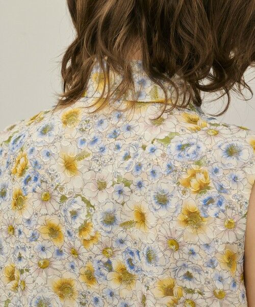 GRACE CONTINENTAL / グレースコンチネンタル シャツ・ブラウス | シアーフラワープリントジャガードブラウス | 詳細13