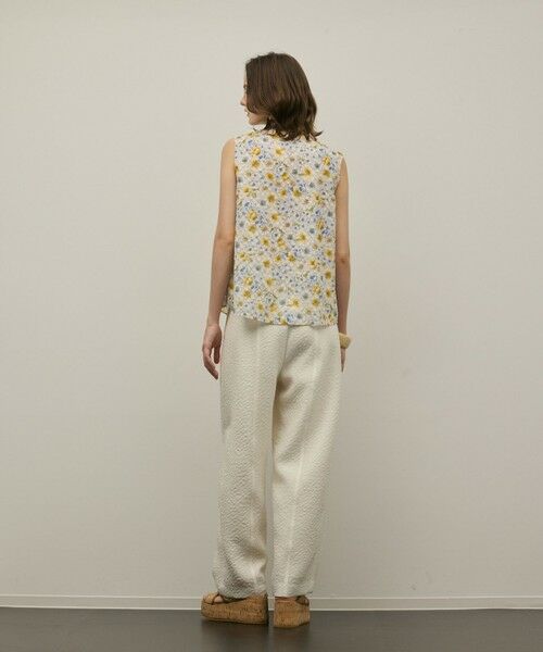 GRACE CONTINENTAL / グレースコンチネンタル シャツ・ブラウス | シアーフラワープリントジャガードブラウス | 詳細4