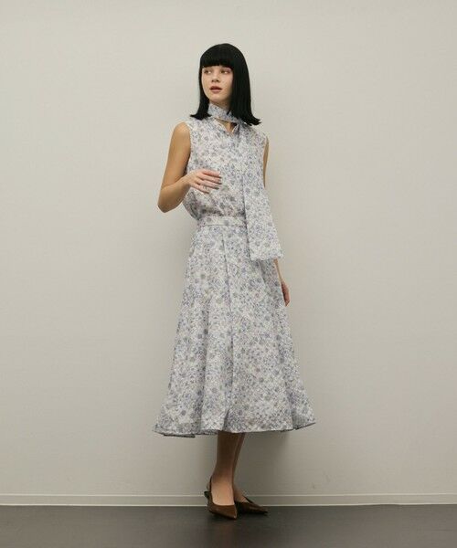 GRACE CONTINENTAL / グレースコンチネンタル シャツ・ブラウス | シアーフラワープリントジャガードブラウス | 詳細15