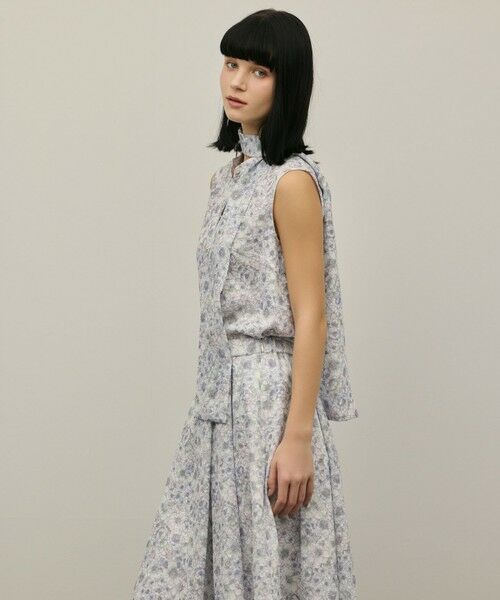 GRACE CONTINENTAL / グレースコンチネンタル シャツ・ブラウス | シアーフラワープリントジャガードブラウス | 詳細19