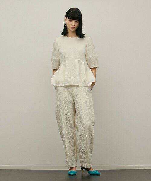 GRACE CONTINENTAL / グレースコンチネンタル その他トップス | オーガンジージャガードトップ | 詳細1